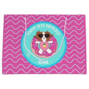 Personalized Dog Birthday Pool Party Gift Bag