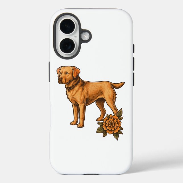 Personalized dog breed phone case for iPhone (Back)