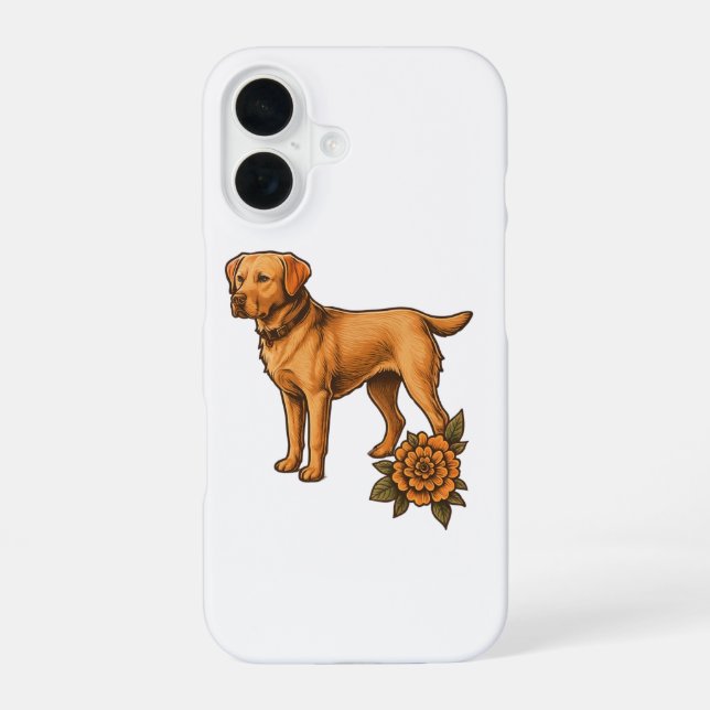 Personalized dog breed phone case for iPhone (Back)