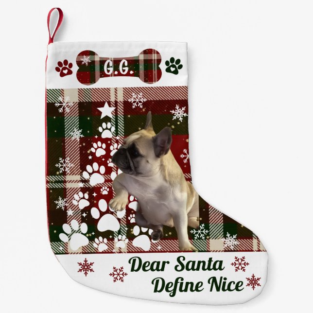 Personalized Dog, Cat, Animal Christmas Stocking (Front)