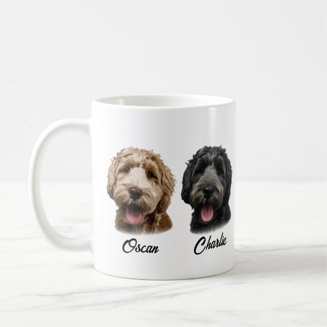 Personalized Dog Dad | Best Dog Dad Ever  Coffee Mug (Left)