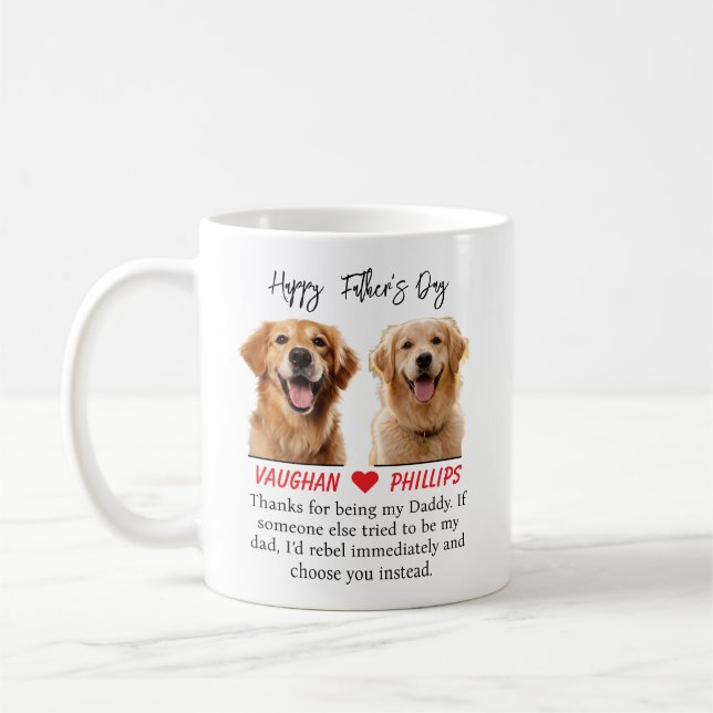 Personalized Dog Dad Mug | Funny Father’s Day (Left)