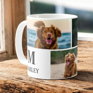 Personalized Dog Lover Photo Collage Pet Coffee Mug