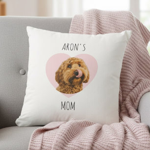 Personalized Dog Mom Custom Pet Photo Cushion