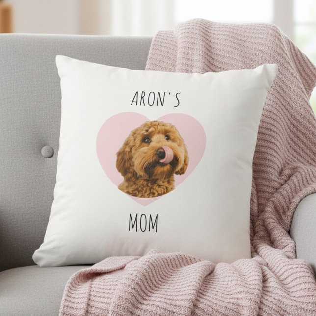 Personalized Dog Mom | Custom Pet Photo  Cushion (Creator Uploaded)