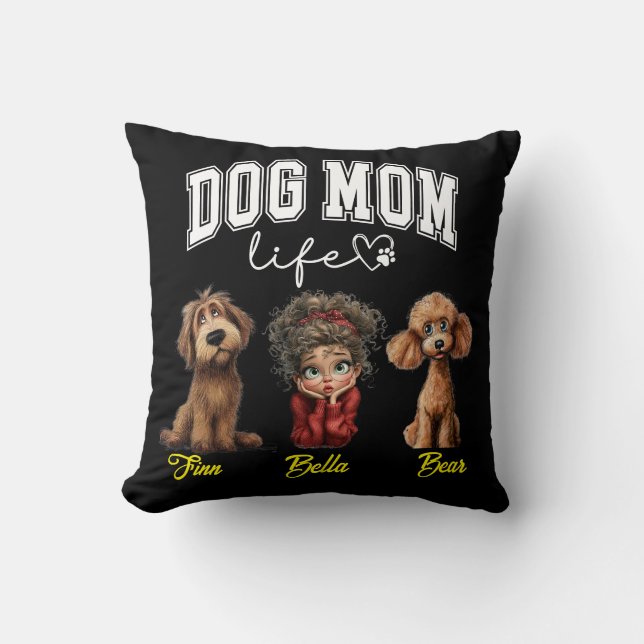 Personalized Dog Mom – Happy Mother’s Day Cushion (Front)