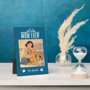 Personalized Dog Mom with Custom Name Happy Plaque