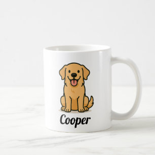 Personalized Dog Mug – Cute Golden Retriever Gift