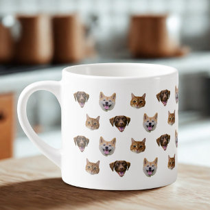 Personalized Dog Mug, Dog Cat Mom Gift  Espresso Cup