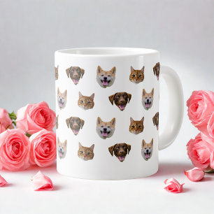 Personalized Dog Mug, Dog Cat Mom Gift Large Coffee Mug