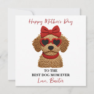 Personalized Dog Name – Happy Mother’s Day  Card