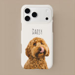 Personalized Dog Photo<br><div class="desc">Show off your furry best friend with this personalized dog photo phone case, featuring your pet’s portrait and name on a clean, neutral beige background. Designed for modern pet lovers, this minimalist case blends warmth, elegance, and everyday practicality. Perfect as a thoughtful gift for dog moms, dog dads, and pet...</div>