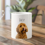 Personalized Dog Photo | Custom Pet Name  Coffee Mug<br><div class="desc">Celebrate your furry best friend with this personalized dog photo mug, featuring your pet’s photo and name on a clean white background for a timeless, minimalist look. Designed to fit seamlessly into any kitchen or workspace, this custom mug is perfect for daily coffee, tea, or cozy moments at home. A...</div>