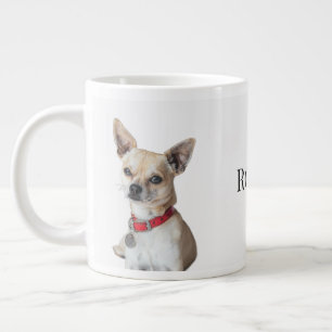 Personalized Dog Photo Custom Pet Name Large Coffee Mug