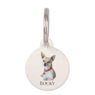 Personalized Dog Photo Custom Pet Name Tag