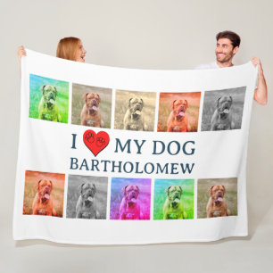 Personalized Dog Pop Art Pet Lover Gift Fleece Blanket