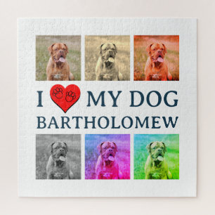 Personalized Dog Pop Art Pet Lover Gift Jigsaw Puzzle