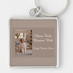 Personalized Dog’s Name, Custom Dog Lover Gift Key Ring