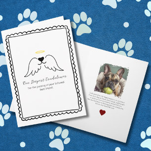 Personalized Dog Sympathy Pet Loss Custom Photo Card
