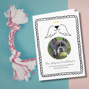 Personalized Dog Sympathy Pet Loss Custom Photo Card