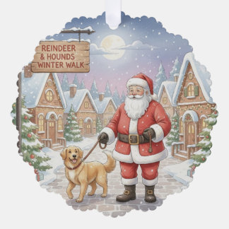 Personalized Dog Walker at Christmas Business Card