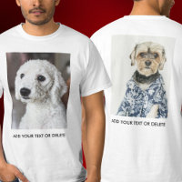 Personalized Double Sided Photo Text White