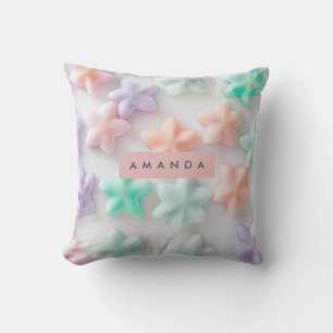 Personalized Dreamy Pastel Star Aesthetic Cushion