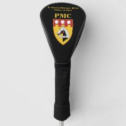 PERSONALIZED Driver Head Cover (BLACK) w/PMC SEAL