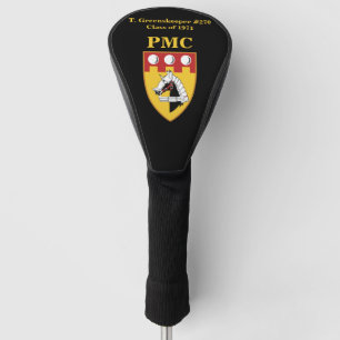 PERSONALIZED Driver Head Cover (BLACK) w/PMC SEAL