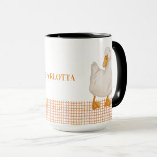 Personalized Duck – Cute Farm Animal Design Mug