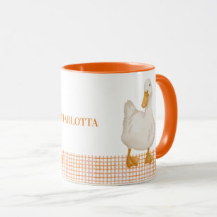 Personalized Duck Mug – Cute Farm Animal Design wi
