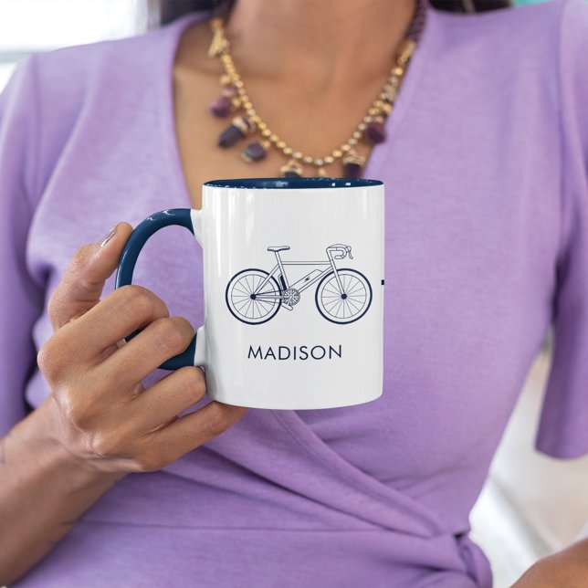 Personalized E Bike Makes Me Happy Gag Cyclist Mug (Creator Uploaded)