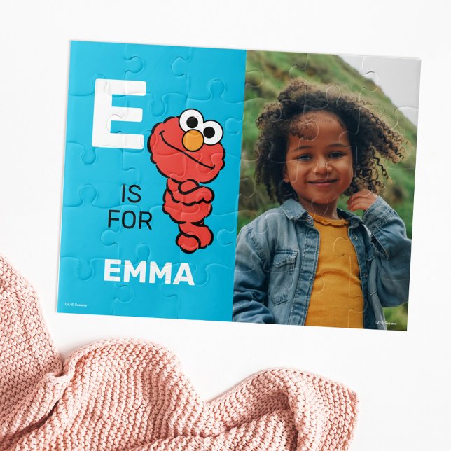 Personalized E is for Elmo | Photo Jigsaw Puzzle (Creator Uploaded)