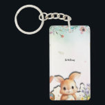 Personalized Easter Acrylic Keychain Double Sided<br><div class="desc">Carry a touch of spring everywhere with this charming Double‑Sided Acrylic Easter Keychain, featuring soft florals, pastel accents, and adorable bunny illustrations on both sides. The crystal‑clear acrylic adds a polished, premium feel while keeping the design lightweight and durable. Perfect as Easter basket fillers, party favors, brunch gifts, or keepsakes...</div>