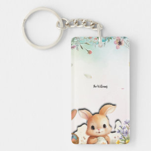 Personalized Easter Acrylic Keychain Double Sided