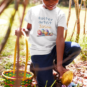 Personalized Easter Artist  - Custom Name  Toddler T-Shirt