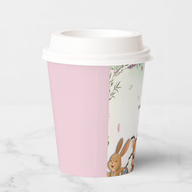 Personalized Easter Brunch Paper Cup – Family Name (Right)