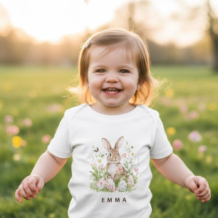 Personalized Easter Bunny Baby Custom Name T-Shirt