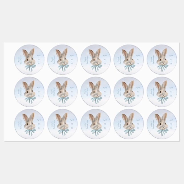 Personalized Easter Bunny Sticker (Sheet)