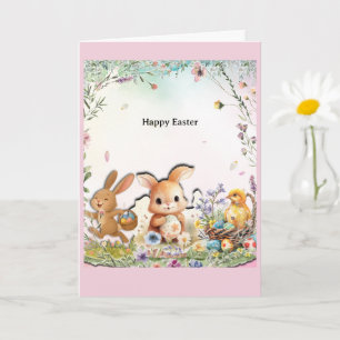 Personalized Easter Folded Greeting Card