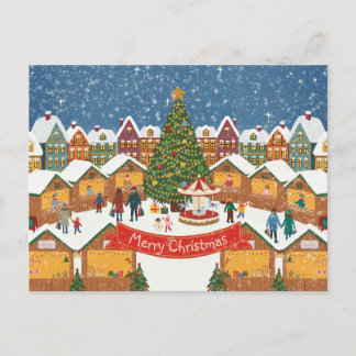 Personalized Editable Christmas Postcard