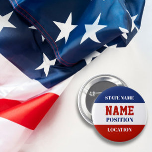 Personalized Election Campaign Button
