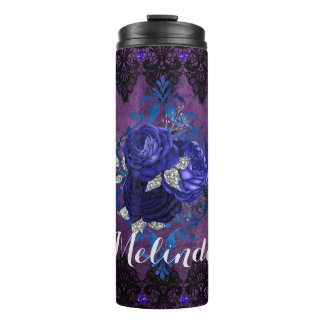 Personalized elegant gothic halloween tumbler