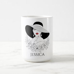 Personalized Elegant Lady Coffee Mug