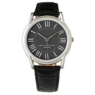 Personalized Elegant Modern Roman Numerals Watch