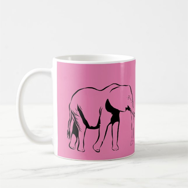 Personalized Elephant Mug (Left)