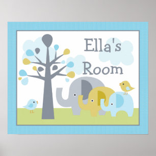 Personalized "Elephant Trunks of Love" Poster