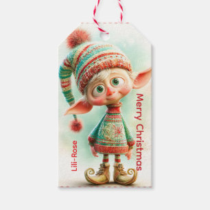 Personalized Elf Gift Tags   North Pole Christmas 