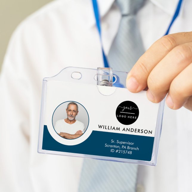 Personalized Employee Photo ID Company Security Ba Badge (Creator Uploaded)