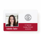 Personalized Employee Photo ID Company Security